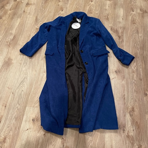 Princess Polly Jackets & Coats Royal Blue Long Coat Poshmark